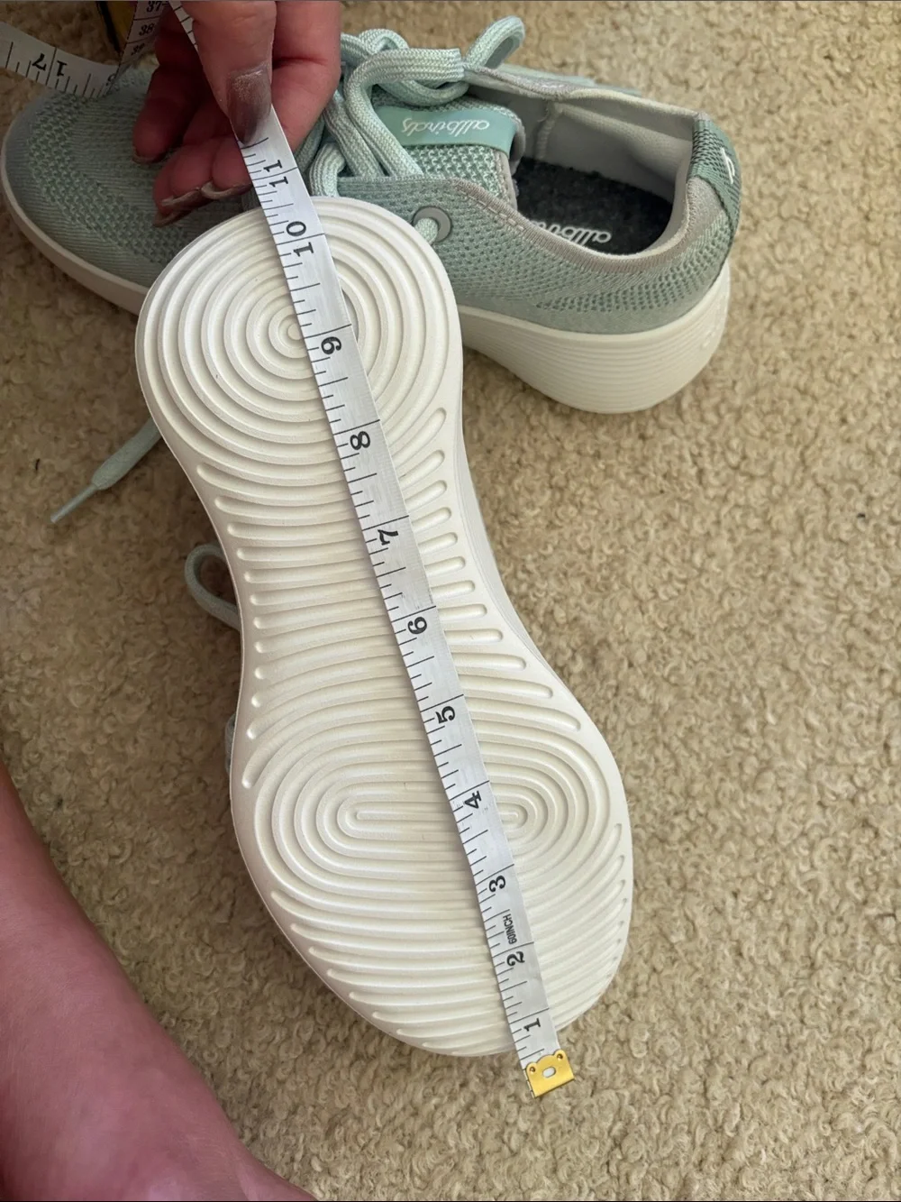 allbirds womens Mint Green tree runner go Sneakers - Breathable Knit Trainers